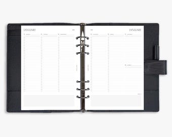 2026 Weekly (Vertical) (April–December) - GEDRUCKT - A5 / GM / Large - Planereinlagen & Agenda Refill - Woche auf zwei Seiten