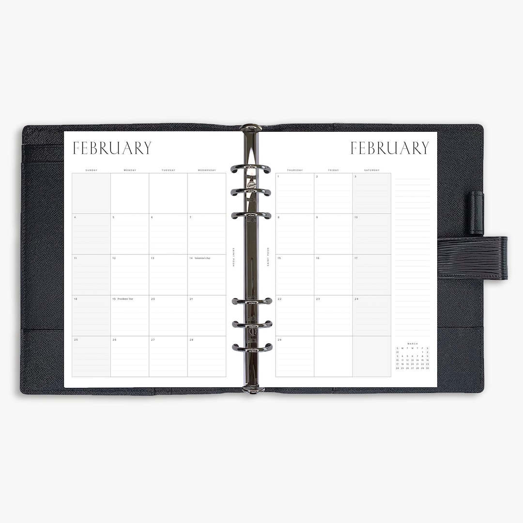 2024 Monthly Planner Inserts PRINTED Planner Inserts & Agenda Refill