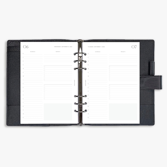 Planner Notepaper Refill FITS Louis Vuitton Agenda MM Medium Cover