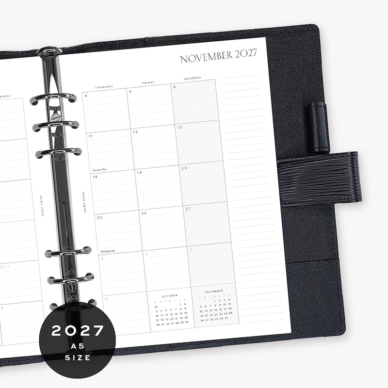 Seasonal A5 Inserts - Etsy