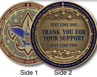 Scout BSA Coin - Gift Acknowledgment Recognition Appreciation