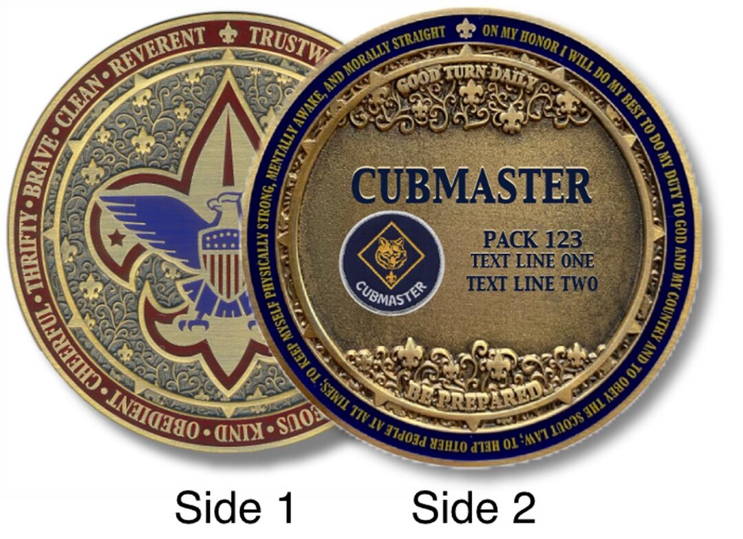 Scouting America Logo Cubmaster Coin - Etsy