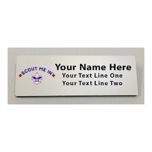 Scout Me In Name Tag - BSA Corporate Logo Plastic