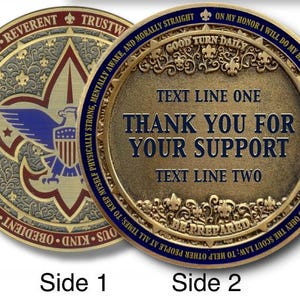 Scout BSA Coin - Gift Acknowledgment Recognition Appreciation