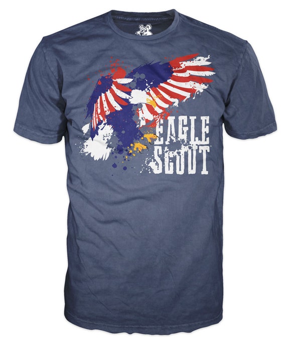 Patriotic Eagle Splatter T-Shirt Eagle Scout Shirt Eagle | Etsy