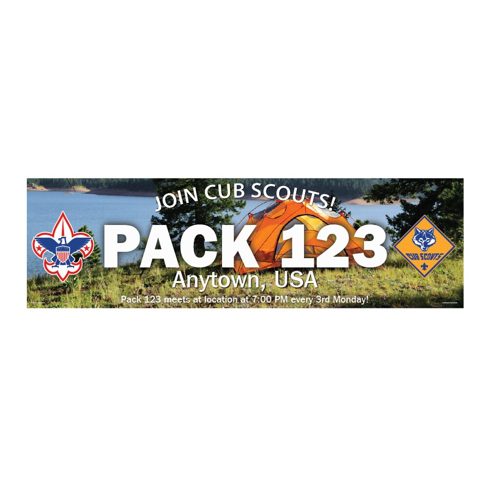 Cub Scout Recruitment Night Vinyl Banner Lake SP5308 Etsy