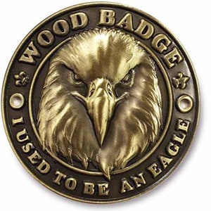 Wood Badge Eagle Hiking Stick Medallion