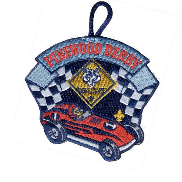 Pinewood Derby Race Car Patch