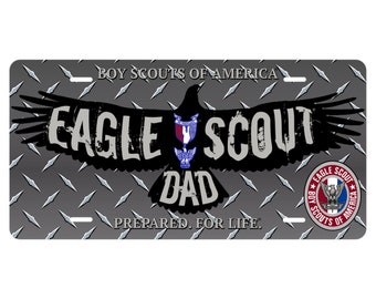 Eagle Scout Dad License Plate - Eagle Silhouette