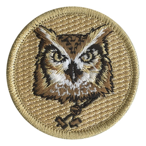 Wood Badge Owl with Beads Patrol Patch