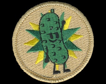 Fist Pumping Pickle Patrol Patch