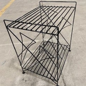 Mid-Century Record Player Stand w/Trumpet Design