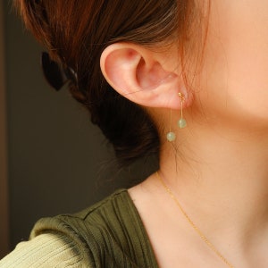 Minimalist Birthstone Drop Earrings: Sterling Silver Crystal Stud，Personalized Gemstone Jewelry
