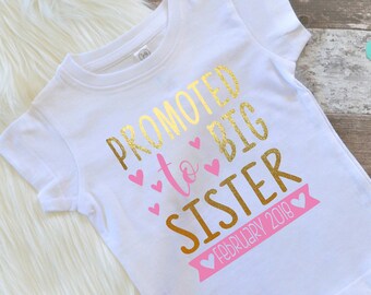 Big Sister shirt big sister shirt big sister announcement new arrival big sister shirt little sister shirt shirt siblings shirt