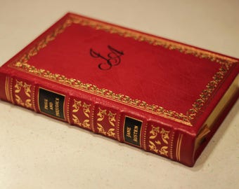 Genuine Leather Pride and Prejudice by Jane Austen Vintage Illustrated Gilded Hardback Book Easton Press 1996