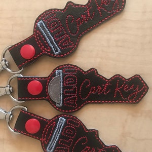 Aldi Quarter Keeper, Handmade Embroidered Cart Key, Essential Aldi Accessory