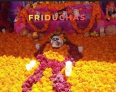 Marigold garlands FROM MEXICO for Day of the dead, Dia de Los Muerto altar. Day of the dead decor ofrenda CALIFORNIA seller