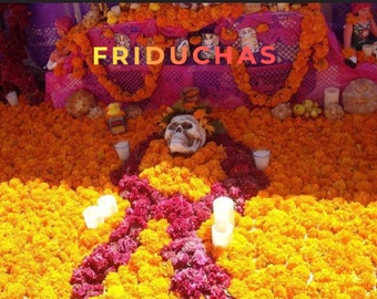 Marigold garlands FROM MEXICO for Day of the dead, Dia de Los Muerto altar. Day of the dead ofrenda *CALIFORNIA seller All 5 Star Reviews!