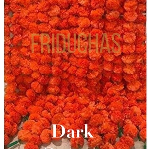 Marigold garlands FROM MEXICO for Day of the dead, Dia de Los Muerto altar. Day of the dead ofrenda CALIFORNIA seller All 5 Star Reviews All Dark Orange