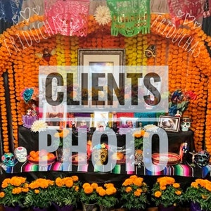 Marigold garlands FROM MEXICO for Day of the dead, Dia de Los Muerto altar. Day of the dead ofrenda CALIFORNIA seller All 5 Star Reviews image 5