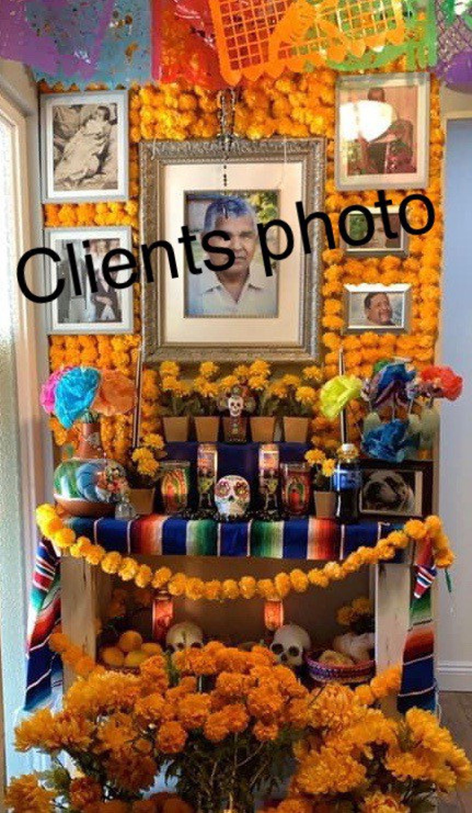 Marigold garland for day of the dead Dia de Los Muertos Etsy