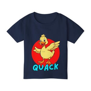 Quack Duck Toddler T-shirt, Funny Duckling Tee for Kids, Playful Animal Shirt, Children&#39;s Graphic Top, Cute Bird Theme Apparel