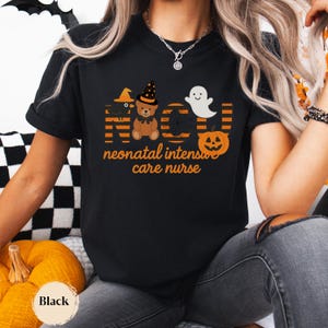Neonatal Intensive Care Nurse Halloween Shirt, Spooky NICU Nurse Graphic Tee Gift.
