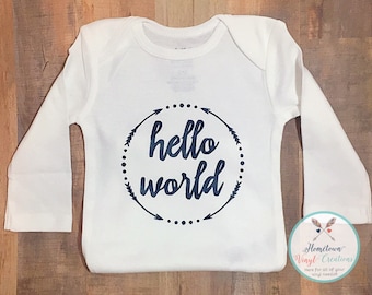 Boys "Hello World" Onesie!!