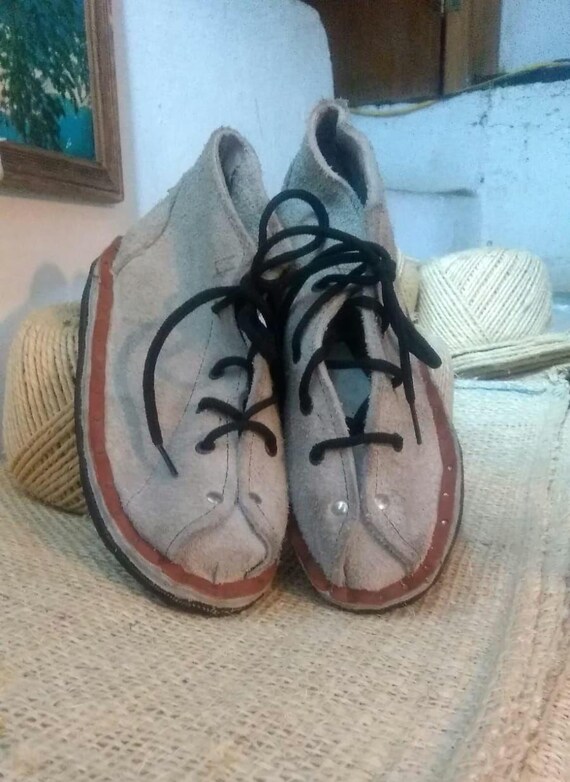 Burras Artisan Mexican Handmade Leather Shoes With Tire  display picture 3