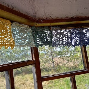 Papel picado Haak Dia de Muertos Papel Picado Gehaakte Dag van de Doden 27 cm x 24cm