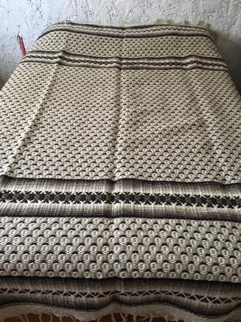 100 Mexican Double Wool Blanket Etsy