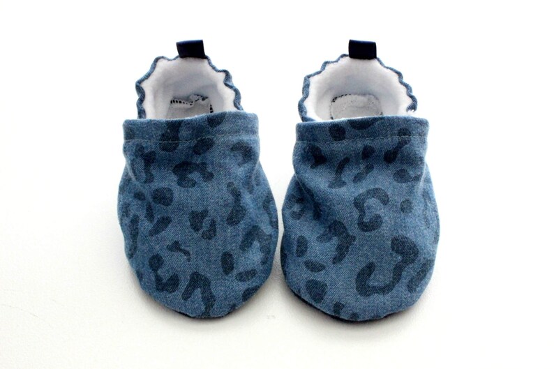 leopard print baby booties