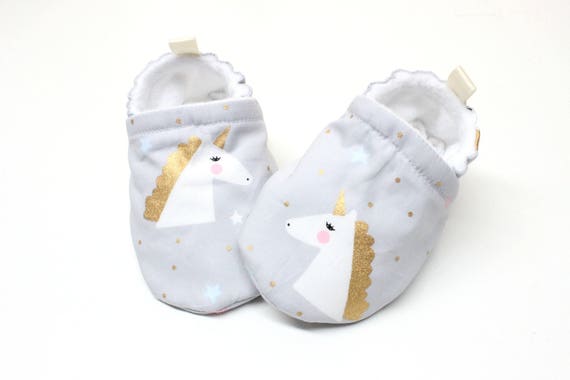 unicorn baby booties