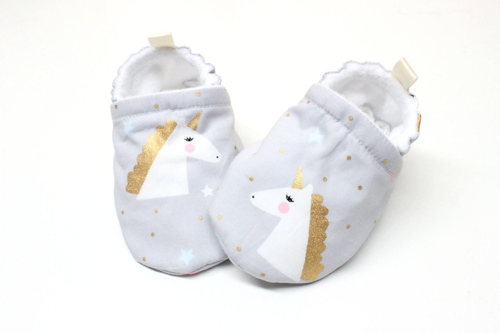 gold unicorn shoes