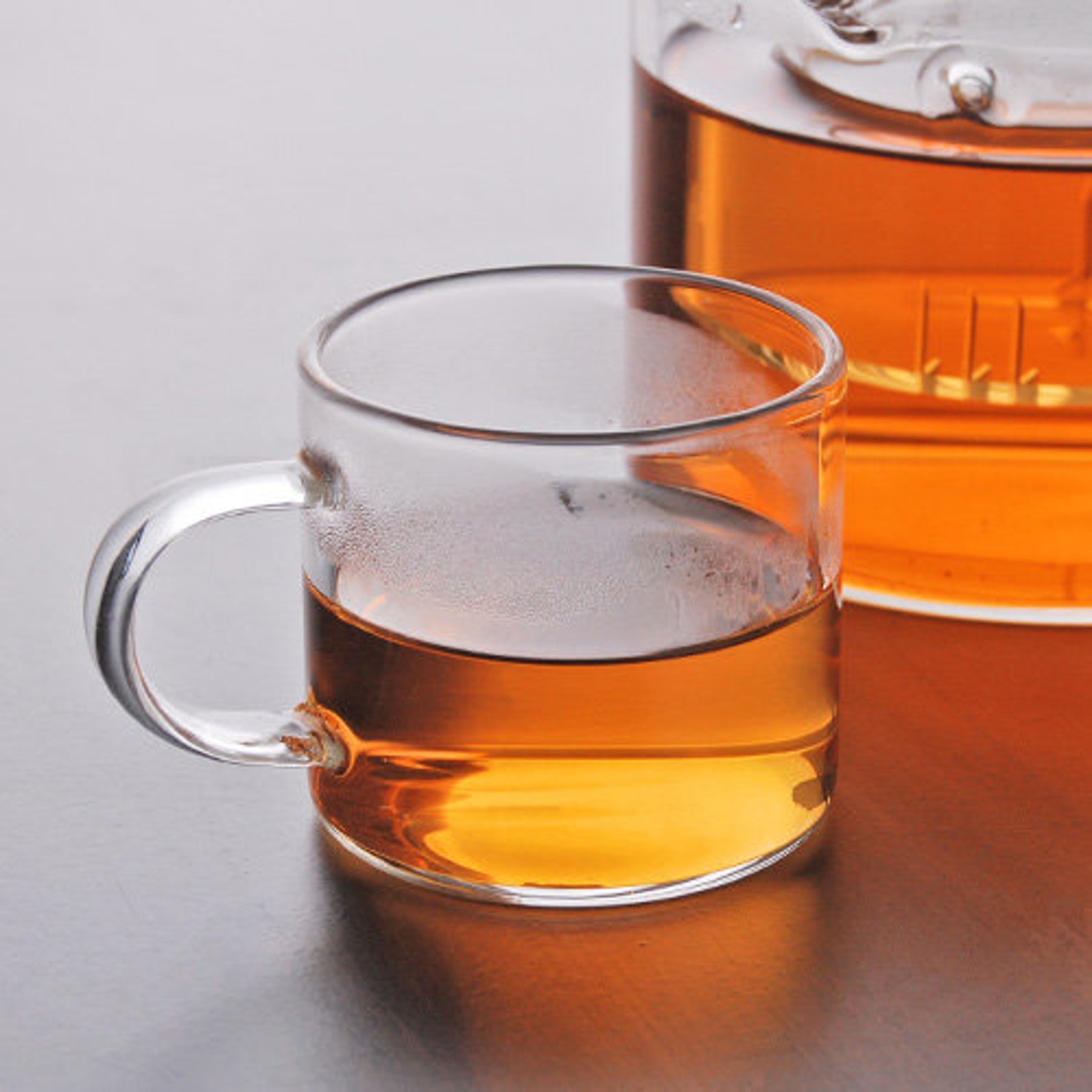 Tea Concept Small Glass Tea Cup Side Handle 3 Fl Oz Suitable Etsy UK