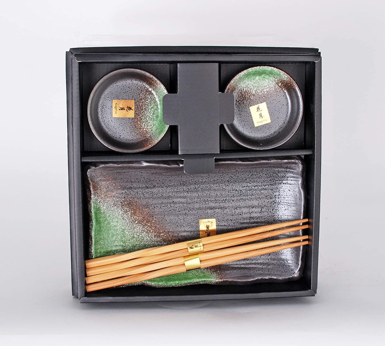 Sushi Dinner 6 Piece Set Rectangular Sushi Plate Sauce Dish Etsy