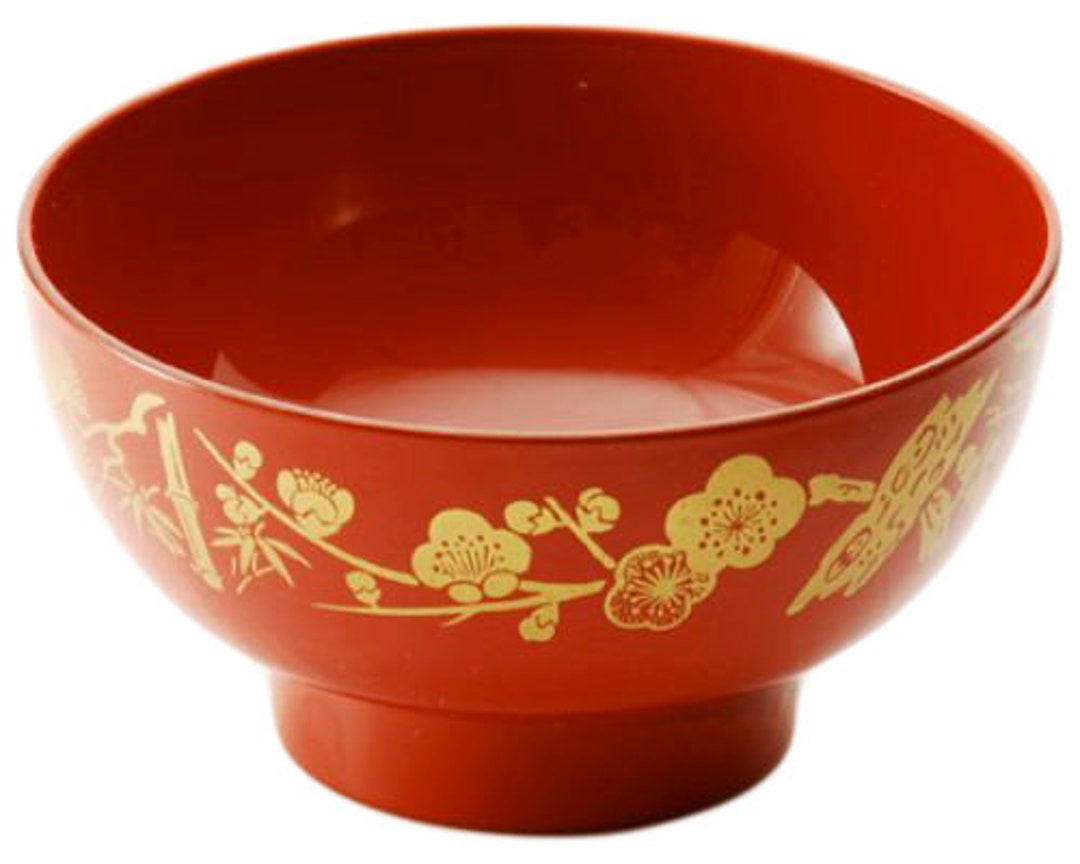 Japanese Traditional Style 12 Fl Oz Miso Soup Bowl Lacquerware Etsy