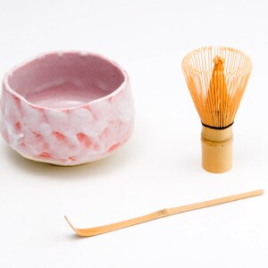Pink Shino Matcha Tea Bowl - Shizen Cha