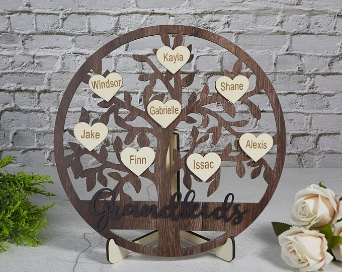 Personalized Family Tree, Gift For Mom, Family Tree, Mothers Day Gift, Gift for Grandma, Family Tree Sign, Grandparents Gift, Home Decor