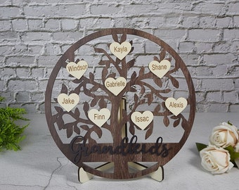 Grandkids | Our Family | family tree sign | Grandparents Sign | Family Sign | Mothers Day gift | Birthday Gift | Grandma Gift, gift for mom