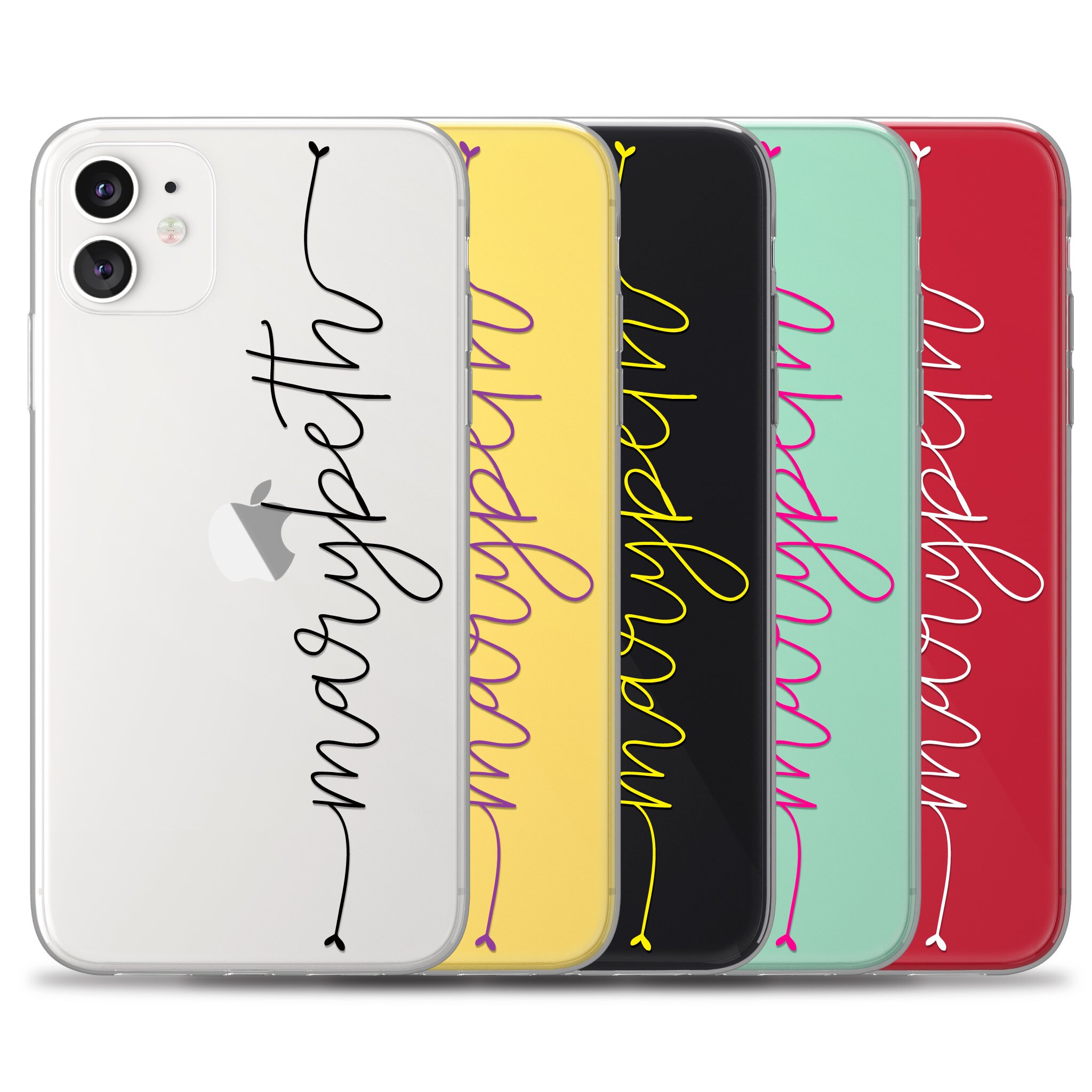 Personalized Clear Phone Case for iPhone 11 Pro Max XS XR X SE Etsy