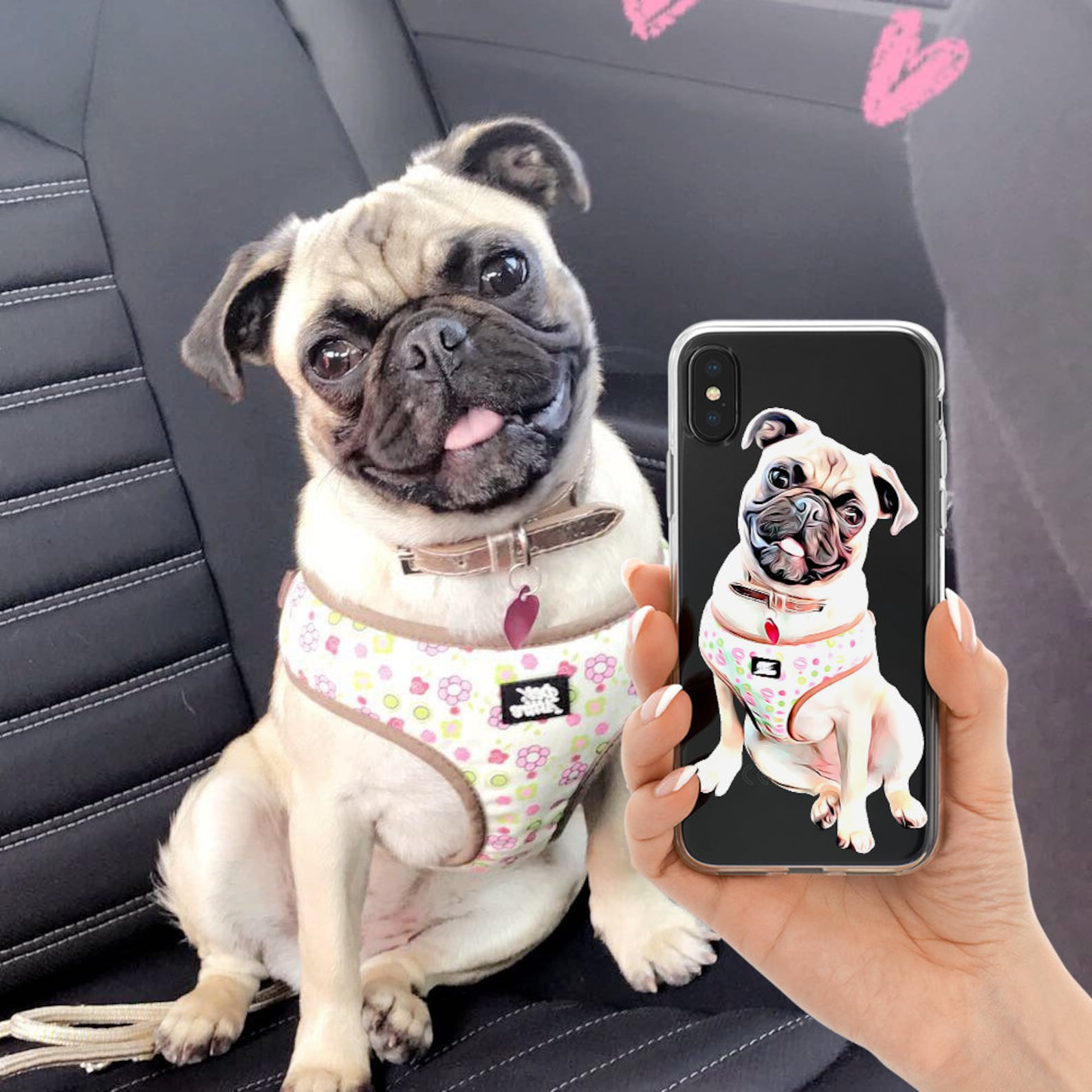 Custom Illustrated Dog Phone Case by Case Charming for iPhone Etsy
