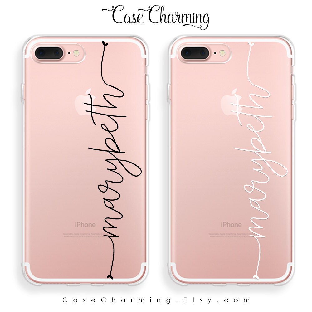 iPhone 8 Plus Case Personalized iPhone XS Case Clear iPhone 7 | Etsy