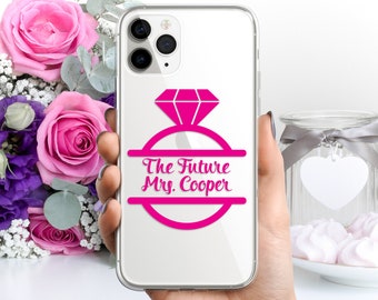 Future Mrs Phone Case for iPhone 15 Pro Max 14 Plus 13 mini 12 11 XS XR X 10S 10R 10 8 7 6s 6 SE Custom Engagement Bride To Be Clear Cover