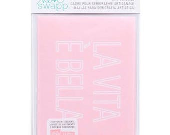 Heidi Swapp - Mixed Media Collection - Mini Art Screens - La Vita E Bella