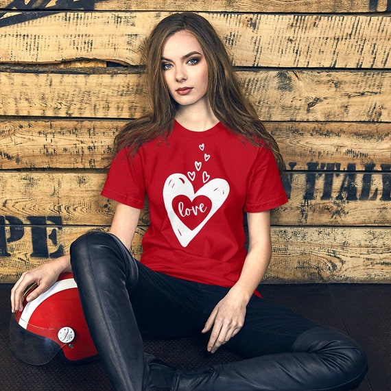 Women valentines shirt Mini and met shirt Unisex Jersey Short Sleeve Tee Love shirt Heart tee Matching daughter shirt Cute shirt