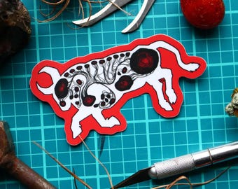 Bos Turokh Runs With The Bulls - Pathologic Мор Утопия Vinyl Die-Cut Sticker