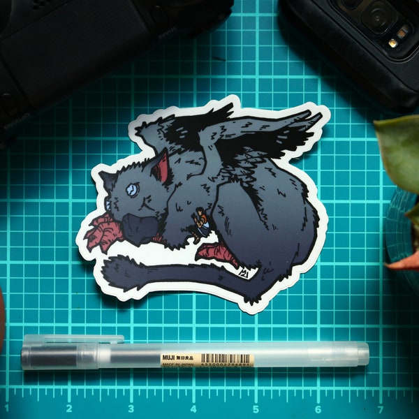 Big Sleeping Trico - The Last Guardian/Shadow of the Colossus/Ico Vinyl Die-Cut Sticker