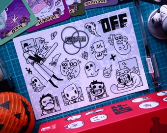 OFF RPG - Mortis Ghost Vinyl Sticker Sheets