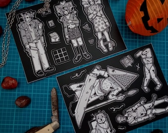 Pegatinas troqueladas de vinilo resistentes a la intemperie inspiradas en Silent Hill 2